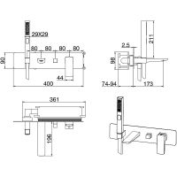 Смеситель для ванны Allen Brau Infinity 5.21007-31 Черный матовый — фото 17, Смесители
