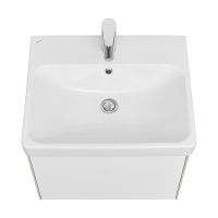 Товар: Тумба под раковину Aquaton Асти 55 1A263101AXD70 подвесная Белая глянцевая Ясень шимо - фото 2 Тумба под раковину Aquaton Асти 55 1A263101AXD70 подвесная Белая глянцевая Ясень шимо — фото 2, Мебель для ванной