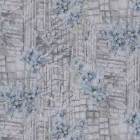 Обои Decori-Decori City 83263 Винил на флизелине (1,06*10,05) Голубой/Серый, Цветы — фото 1, Обои для стен