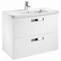 Тумба под раковину Roca The Gap 80 ZRU9302877 подвесная Белая глянцевая — фото 1, Мебель для ванной