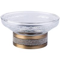 Мыльница Boheme Royal Cristal 10930-BR Бронза — фото 1, Мыльницы