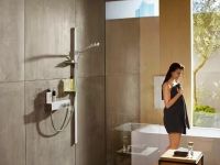 Товар: Смеситель для душа Hansgrohe ShowerTablet 13102400 с термостатом Белый Хром - фото 3 Смеситель для душа Hansgrohe ShowerTablet 13102400 с термостатом Белый Хром — фото 3, Смеситель для душа