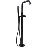 Смеситель для ванны Allen Brau Priority 5.31008-31 Черный матовый — фото 5, Смесители напольные