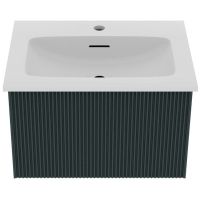 Товар: Тумба под раковину La Fenice Terra 60 FNC-01-TER-G-60 подвесная Серо-зеленая - фото 2 Тумба под раковину La Fenice Terra 60 FNC-01-TER-G-60 подвесная Серо-зеленая — фото 2, Мебель для ванной