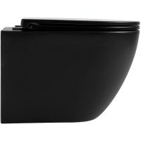 Унитаз Sintesi Evi SIN-TS-EVI-151BM подвесной Черный матовый с сиденьем Микролифт — фото 3, Подвесные унитазы