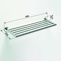 Товар: Полка для полотенец Bemeta Omega 104205082 Глянец - фото 2 Полка для полотенец Bemeta Omega 104205082 Глянец — фото 2, Полки для полотенец