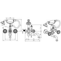 Товар: Смеситель для ванны Boheme Brillante Presente 353 Хром - фото 3 Смеситель для ванны Boheme Brillante Presente 353 Хром — фото 3, Смесители