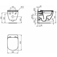 Товар: Унитаз Ideal Standard Tesi T536001 подвесной с сиденьем Микролифт - фото 9 Унитаз Ideal Standard Tesi T536001 подвесной с сиденьем Микролифт — фото 9, Подвесные унитазы