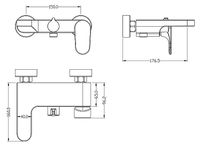 Смеситель для ванны Boheme Spectre 453-BR Бронза — фото 2, Смесители