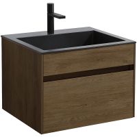 Тумба под раковину Vincea Chiara 60 подвесная T.Oak арт-VMC-2C600TO — фото 3, Тумбы под раковину