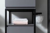 Полотенцедержатель для пенала Allen Brau Priority Черный браш арт-1.31008.BB — фото 10, Полотенцедержатели