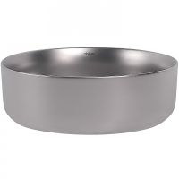 Раковина-чаша Abber Bequem 36 AC2108MS Серебро матовое — фото 3, Раковины накладные