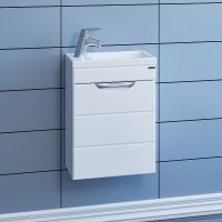 Тумба под раковину СанТа Родос 40 206010 подвесная Белая — фото 3, Тумбы под раковину