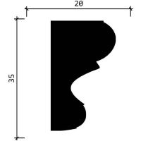 Товар: Молдинг Decor-Dizayn 2000x35x20 мм арт-DD607 - фото 4 Молдинг Decor-Dizayn 2000x35x20 мм арт-DD607 — фото 4, Молдинги