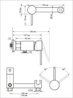 Гигиенический душ со смесителем Viko V-4918 Хром — фото 10, Гигиенические души