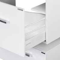 Тумба под раковину Aquaton Мадрид 120 М 1A168701MA010 подвесная Белая — фото 3, Тумбы под раковину