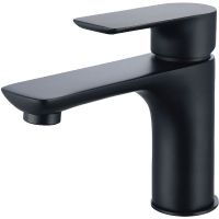 Смеситель для раковины beWash Tiere BVMM1BS357 Черный матовый — фото 1, Смесители