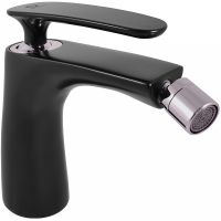 Смеситель для биде Rav Slezak Tigris TG144.5CMATC Черный матовый Хром — фото 1, Смесители