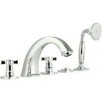 Смеситель на борт ванны Migliore Korona 28492 Хром — фото 1, Смесители на борт ванны