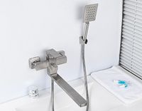 Смеситель для ванны Frap H802 F22802 универсальный Нержавеющая сталь — фото 3, Смеситель для ванны