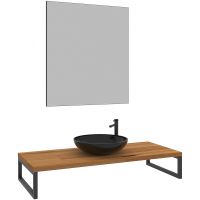 Консоль под раковину Orka Kestel 120 3001043 Дуб — фото 2, Мебель для ванной