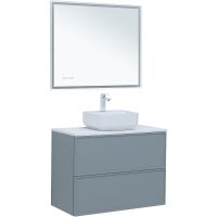 Тумба под раковину Aquanet Арт 90 313276 подвесная Мисти грин — фото 16, Тумбы под раковину