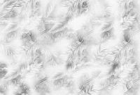 Фреска Ortograf Levity 33385 Фактура флок FLK Флизелин (4*2,7) Серый, Перья — фото 2, Фрески