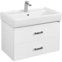 Тумба под раковину Aquaton Америна 76 1A137701AM010 подвесная Белая глянцевая — фото 1, Тумбы под раковину