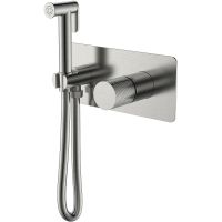 Гигиенический душ со смесителем Boheme Stick 127-NB.2 Никель брашированный — фото 1, Душевое оборудование. Душевая программа