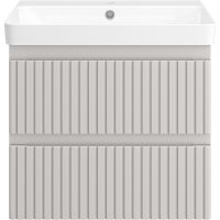 Товар: Тумба с раковиной Brevita Victory 60 УТ000024151 подвесная Серый кашемир - фото 2 Тумба с раковиной Brevita Victory 60 УТ000024151 подвесная Серый кашемир — фото 2, Мебель для ванной