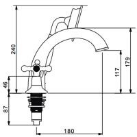 Смеситель на борт ванны Gappo G89-4 G1189-4 Бронза — фото 14, Смесители на борт ванны