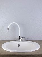 Смеситель для кухни Viko V-3244 Хром Белый — фото 2, Смесители для кухни