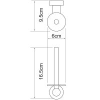 Товар: Держатель запасного рулона WasserKRAFT Donau K-9497 Хром - фото 3 Держатель запасного рулона WasserKRAFT Donau K-9497 Хром — фото 3, Держатели для запасных рулонов