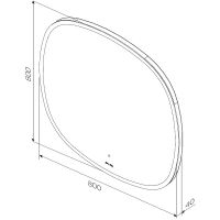 Товар: Зеркало AM.PM Func 80 M8FMOX0801WGS с подсветкой с ИК-сенсорным выключателем - фото 10 Зеркало AM.PM Func 80 M8FMOX0801WGS с подсветкой с ИК-сенсорным выключателем — фото 10, Зеркала в ванную комнату