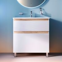 Тумба под раковину AM.PM X-Joy 80 M85AFSX0802WG Белый глянец — фото 8, Тумбы под раковину