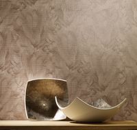 Обои Milassa Casual 21 002 Флизелин (1*10,05) Коричневый, Листья/Абстракция — фото 2, Обои для стен