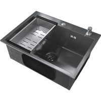 Товар: Кухонная мойка Ulgran Steel US 600-002 Черная брашированная сталь - фото 3 Кухонная мойка Ulgran Steel US 600-002 Черная брашированная сталь — фото 3, Кухонные мойки