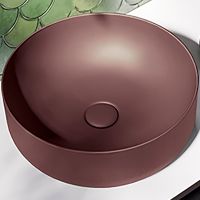Раковина-чаша Kerasan Nolita 40 534475 Borgogna matt — фото 1, Раковины