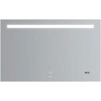 Зеркало Gappo 110 G604-11 с подсветкой с сенсорным выключателем, подогревом и часами — фото 1, Мебель для ванной