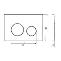 Товар: Клавиша смыва Veconi Round Design VFRD-BLG VFRD004BLG Черная матовая Золото матовое - фото 2 Клавиша смыва Veconi Round Design VFRD-BLG VFRD004BLG Черная матовая Золото матовое — фото 2, Комплектующие для душевого оборудования
