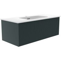 Товар: Тумба под раковину La Fenice Terra 100 FNC-01-TER-G-100 подвесная Серо-зеленая - фото 1 Тумба под раковину La Fenice Terra 100 FNC-01-TER-G-100 подвесная Серо-зеленая — фото 1, Мебель для ванной