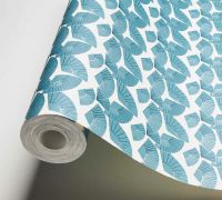 Обои AS Creation Karl Lagerfeld 37847-2 Винил на флизелине (0,53*10,05) Белый/Бирюзовый, Абстракция — фото 2, Обои для стен