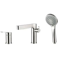 Смеситель на борт ванны Gappo G99-30 G1199-30 Сатин — фото 1, Смесители на борт ванны