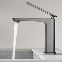 Товар: Смеситель для раковины Black&White Universe UK9901MG 9901MG Gun Metal - фото 5 Смеситель для раковины Black&White Universe UK9901MG 9901MG Gun Metal — фото 5, Смесители