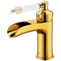 Смеситель для раковины Boheme Vogue 211-MR-W Золото — фото 1, Смесители