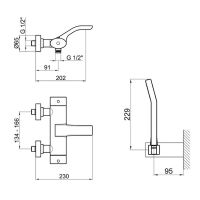 Товар: Смеситель для ванны Webert Wolo WO980201015 Хром - фото 3 Смеситель для ванны Webert Wolo WO980201015 Хром — фото 3, Смесители