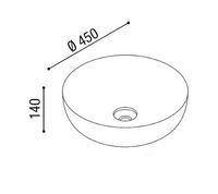 Раковина-чаша AeT Elite Round 45 L615T0R0V0140 Голубая матовая — фото 3, Раковины
