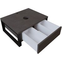 Тумба под раковину 1MarKa Grunge Loft 60П Ц0000001581 подвесная Бетон темно-серый — фото 4, Тумбы под раковину