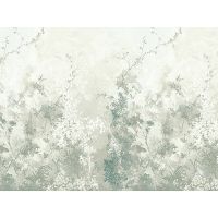 Панно Zambaiti Parati Satin Flowers IV Z66889 Винил на флизелине (3*5,1) Серый/Зеленый, Деревья — фото 1, Обои для стен