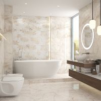 Керамическая плитка Керамин Илиада 3Д бежевый СК000041220 настенная 30х90 см — фото 2, Керамическая плитка